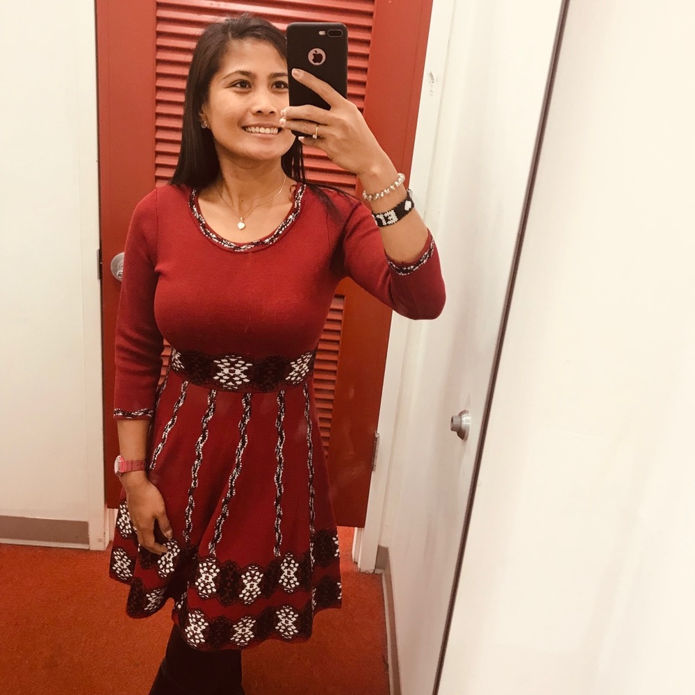 Comfy dress for winter Christmas